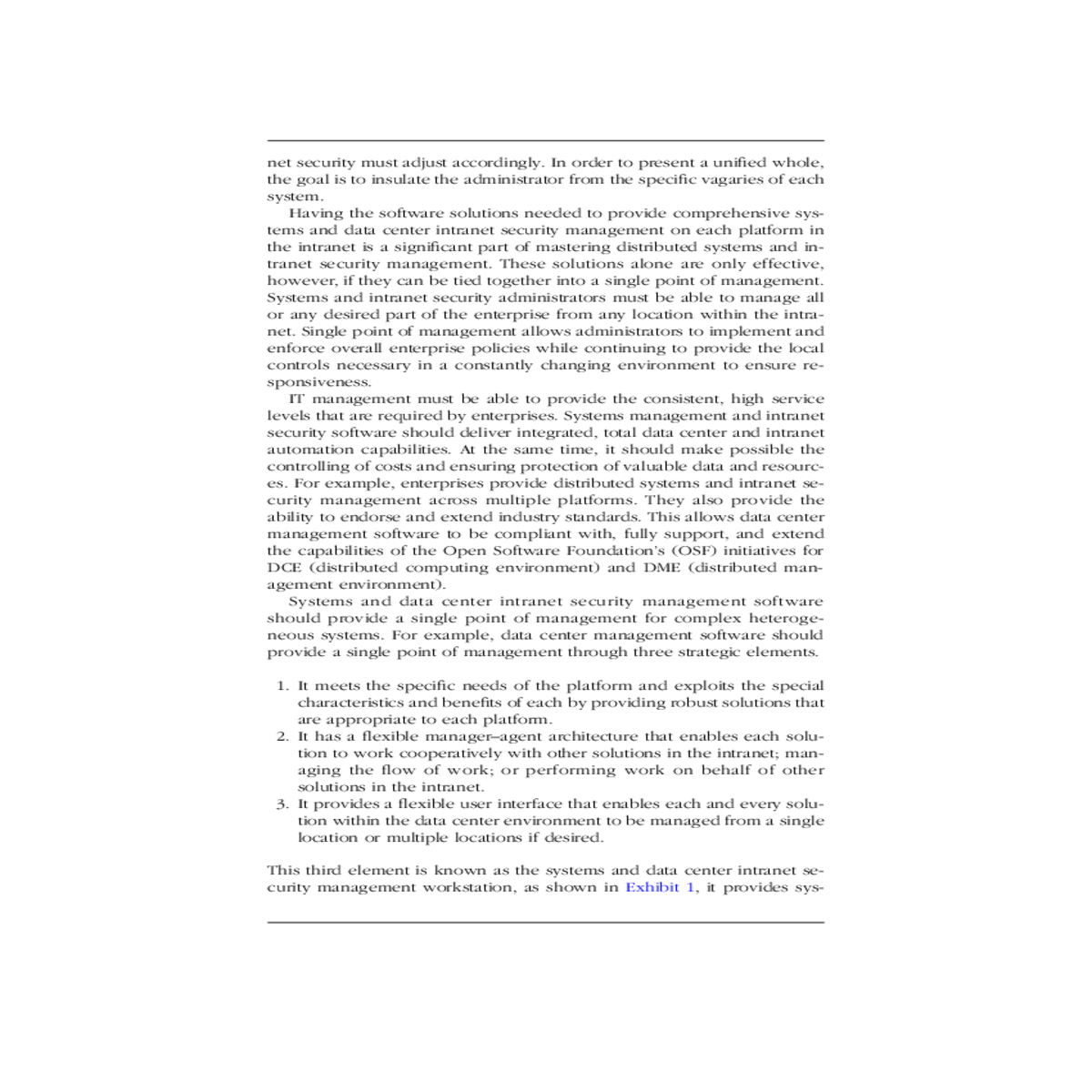 total data center and intranet automation capabili