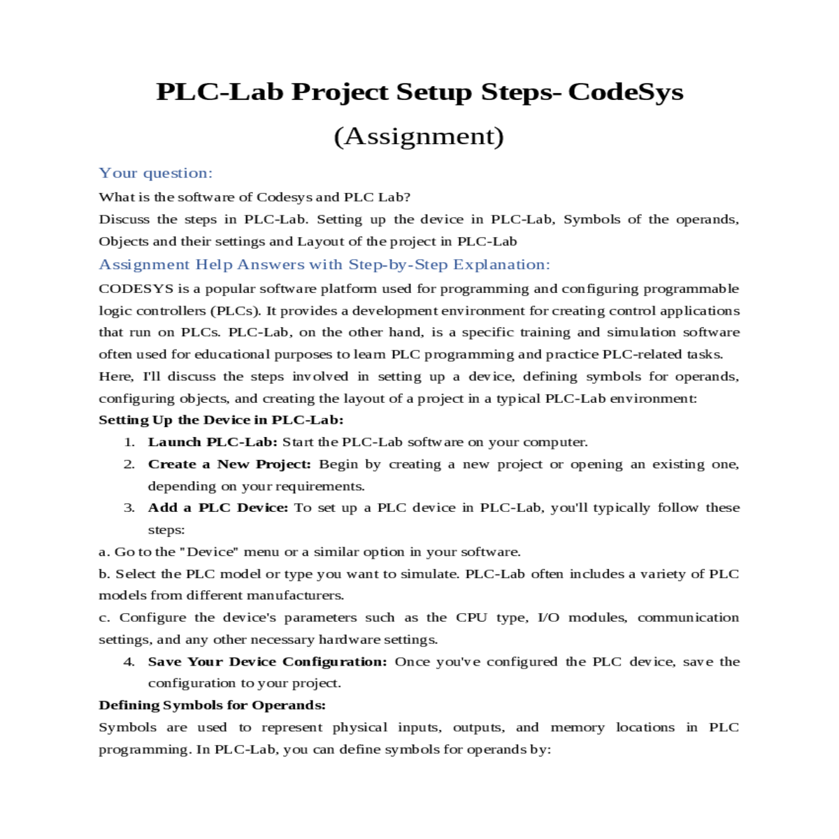 and memory locations plc programming