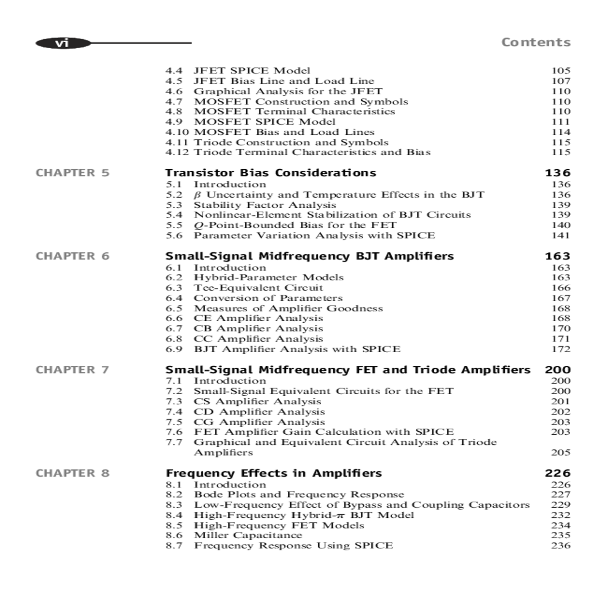 contents jfet spice model jfet bias line and load