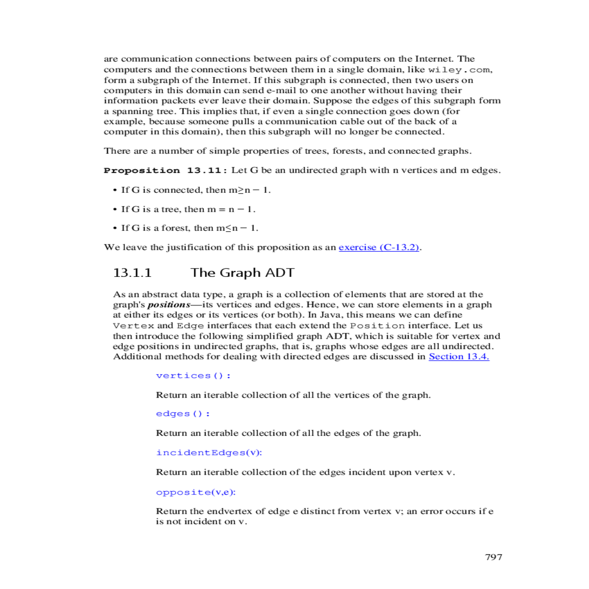 the adjacency list structure