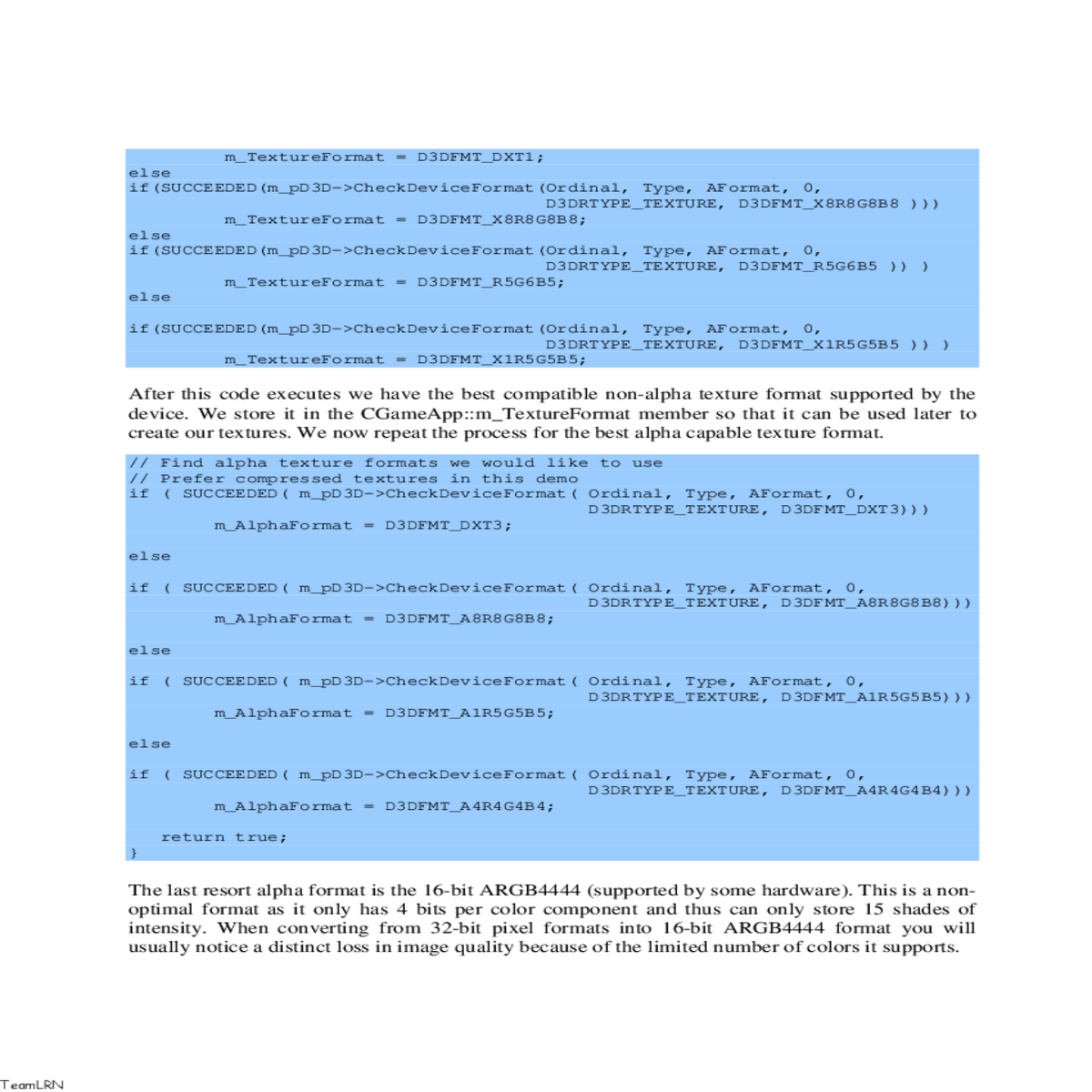 setup our vertex fvf code ddevice vertex teamlrn