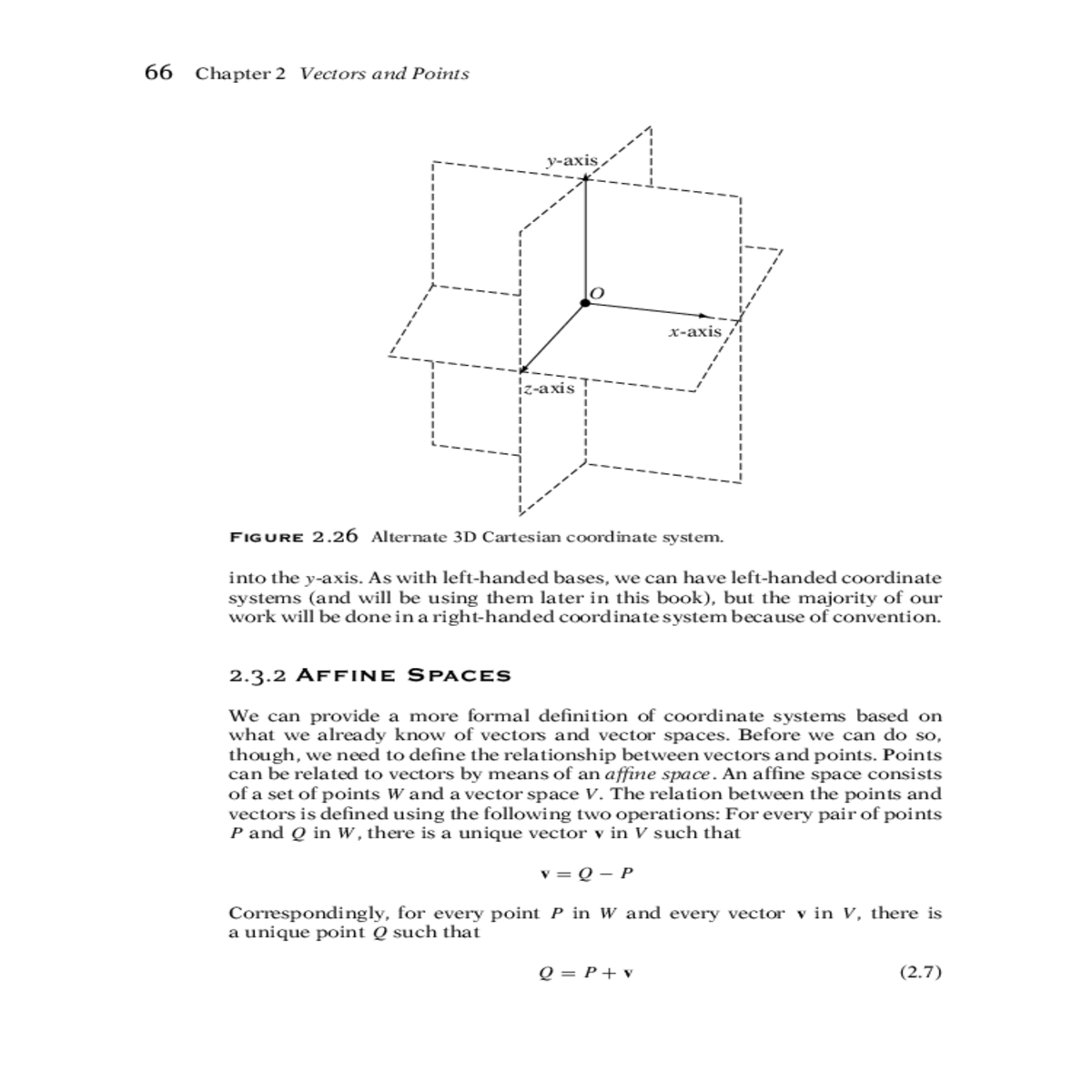 affine space consists set points and vector space