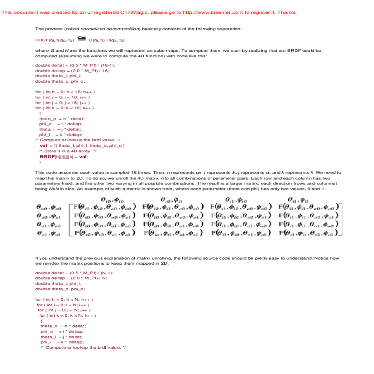 and you understand the previous explanation matrix