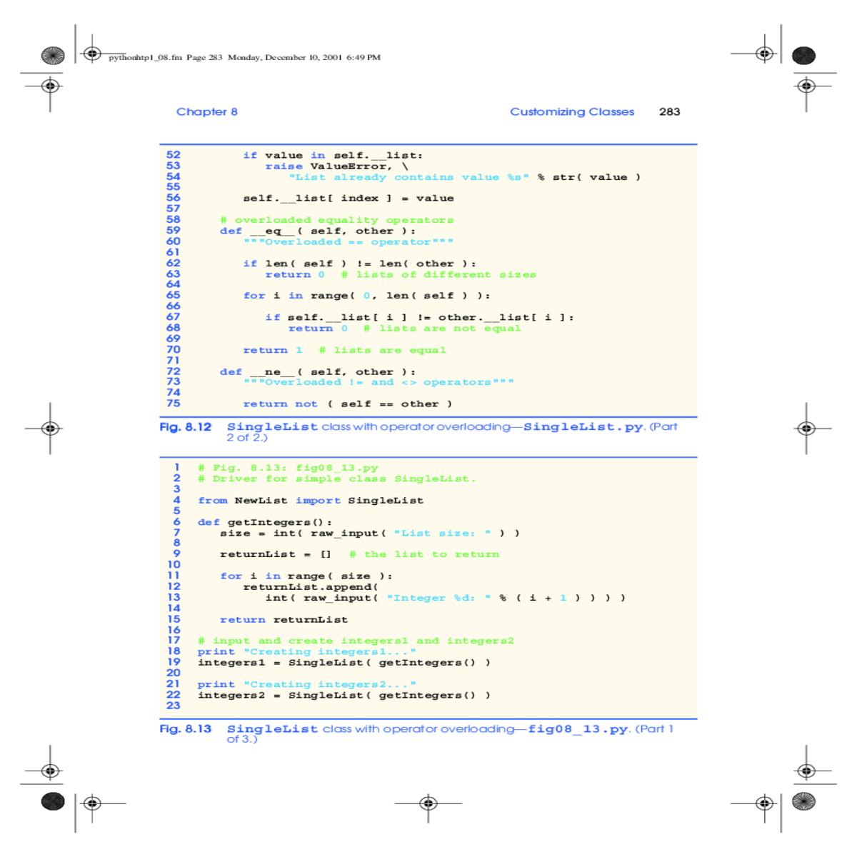 integers print integers integers print