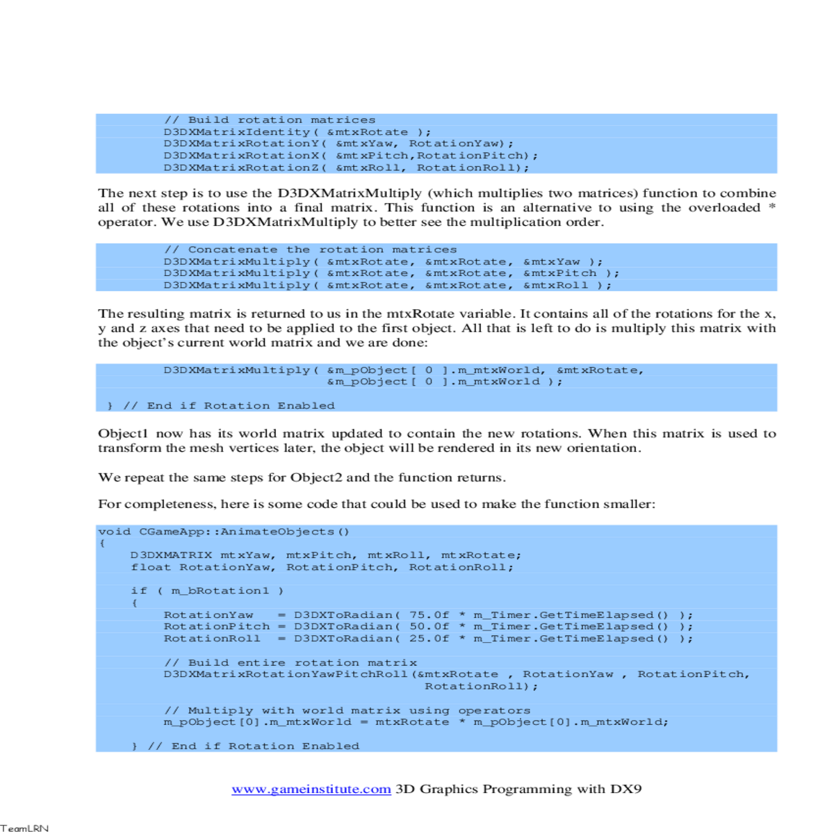 mtxroll the resulting matrix returned the mtxrotat