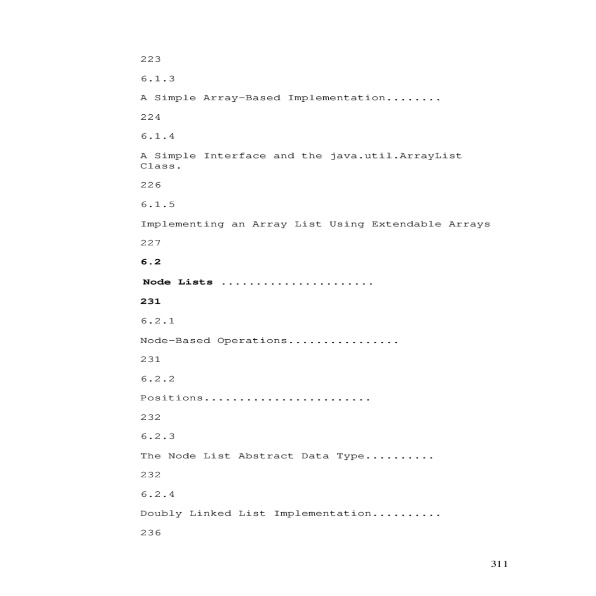 simple arraybased implementation simple interface 