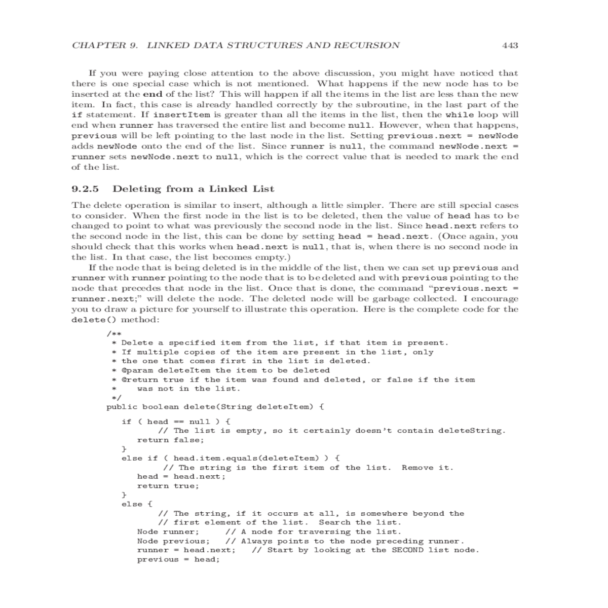 the operations the data type include inserting new