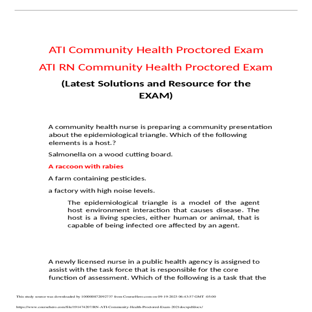 ati mental health online practice