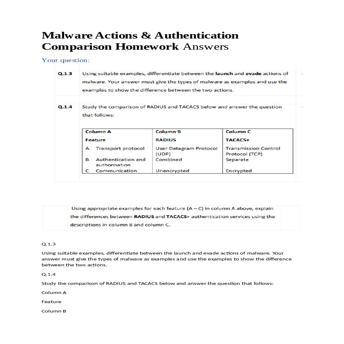 commonly used for remote user authentication tacac