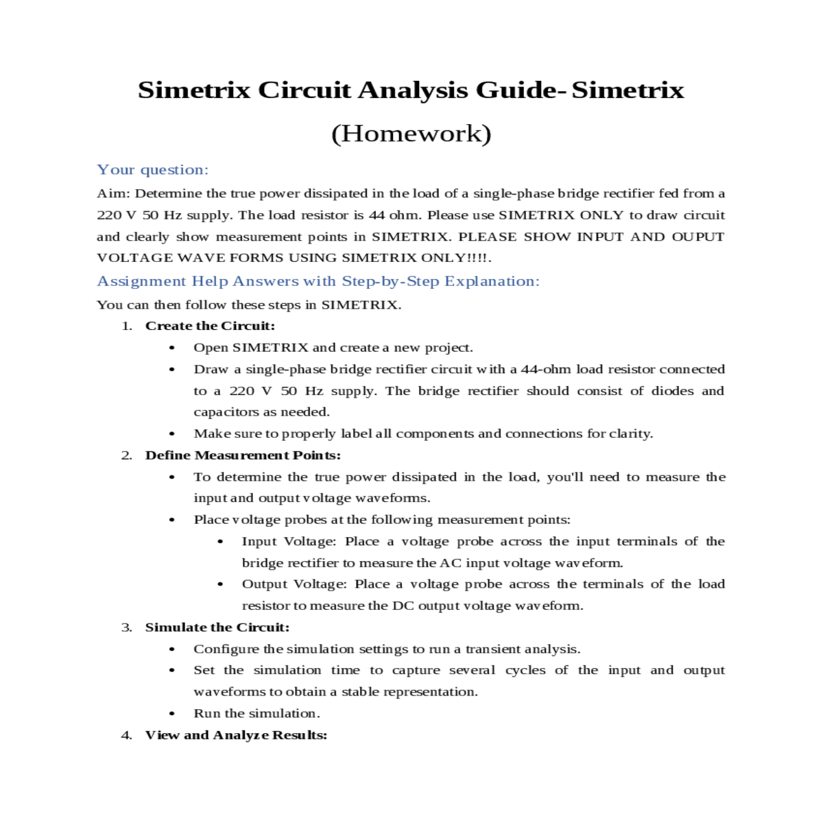 the load resistor ohm