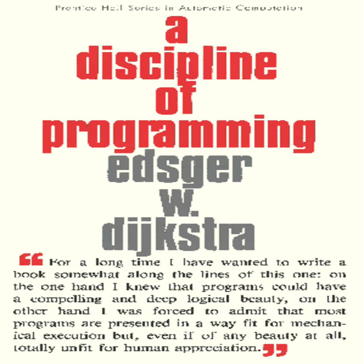 Discipline of ProgrammingPart1pdf