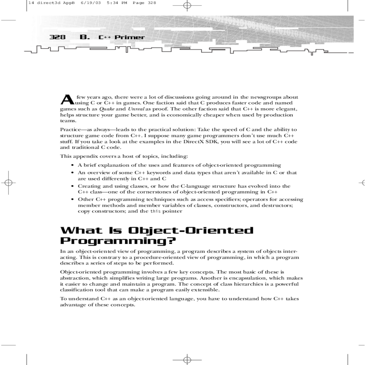 program describes system objects interacting