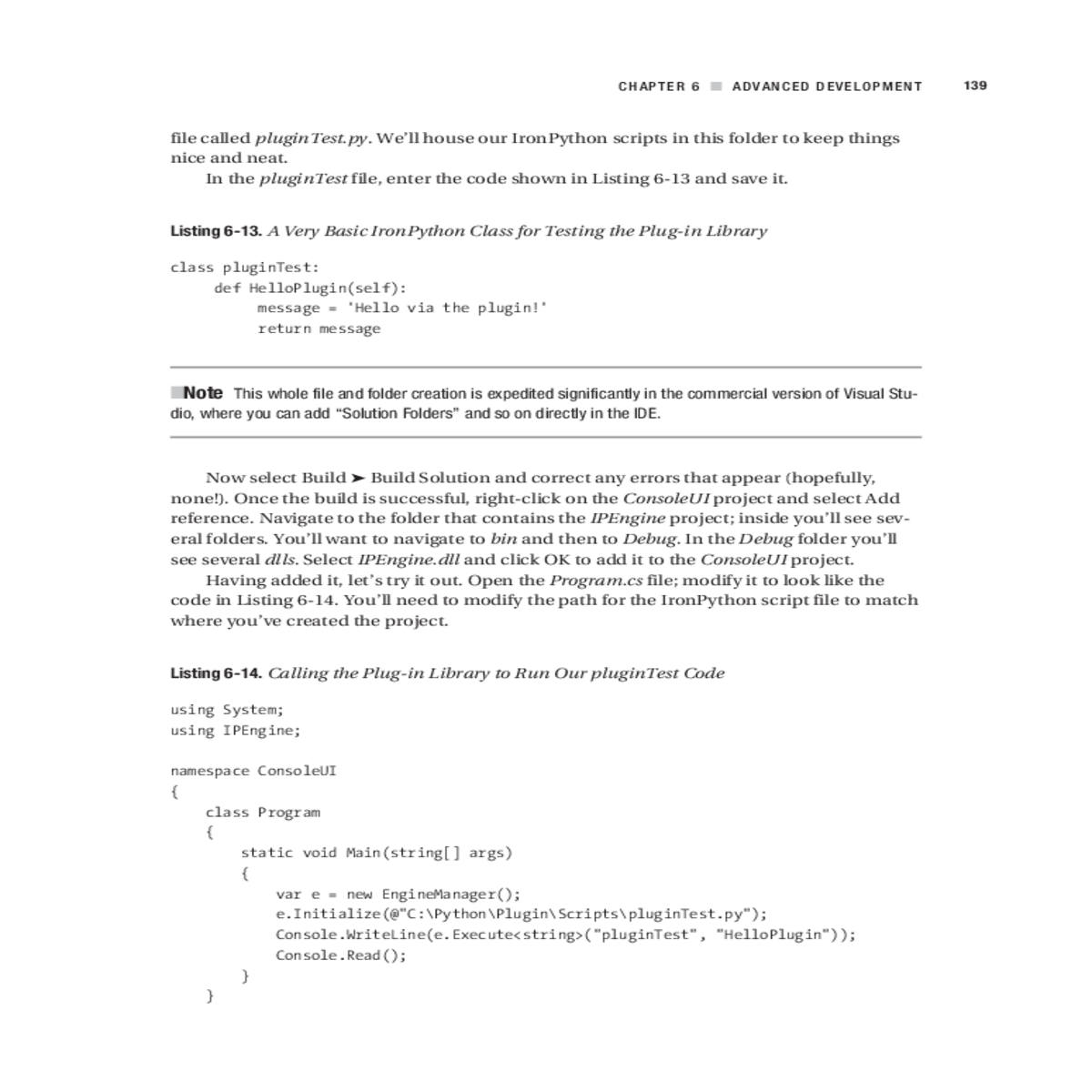rightclick the consoleui project and select add re