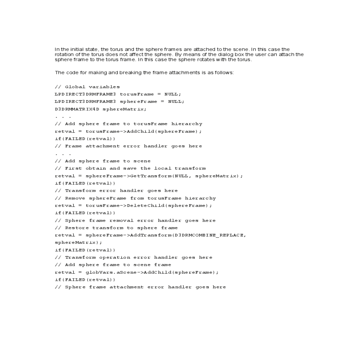 means the dialog box the user can attach the spher