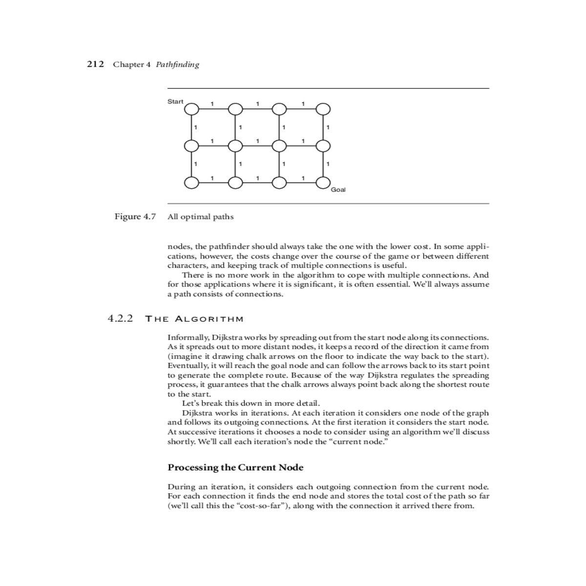 when follow connection from the current node