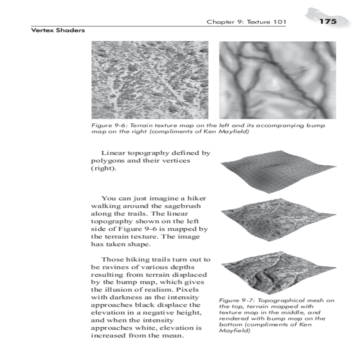 the linear topography shown the left side figure m