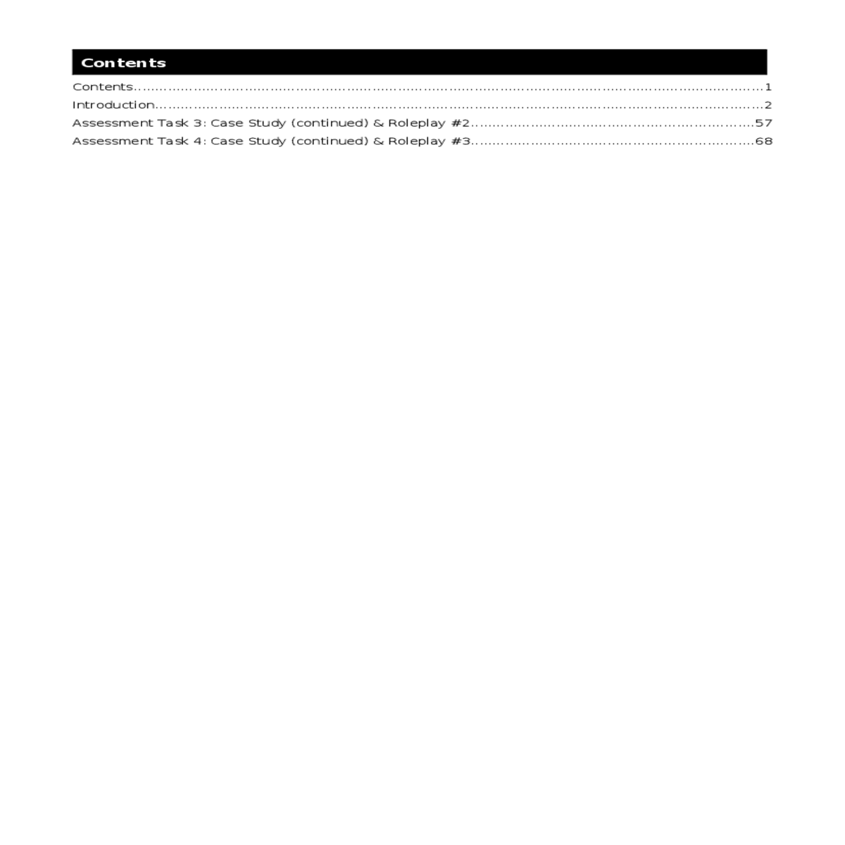 the event briefing document and the event running 