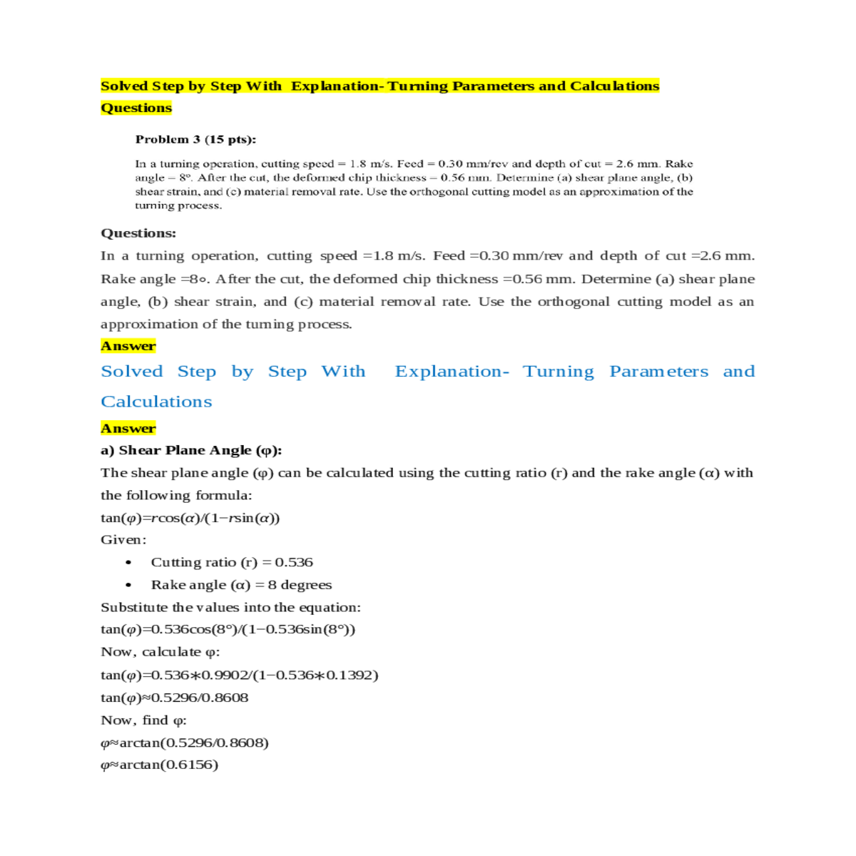 calculate cot tan using the cotangent and tangent