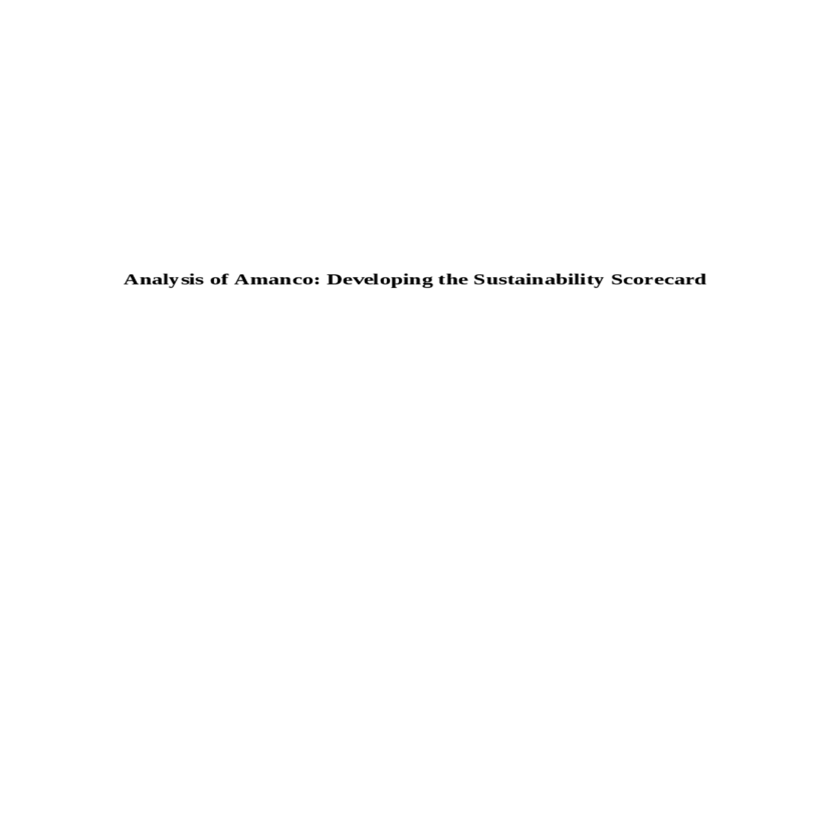 amancos sustainable strategy balancing profitabili