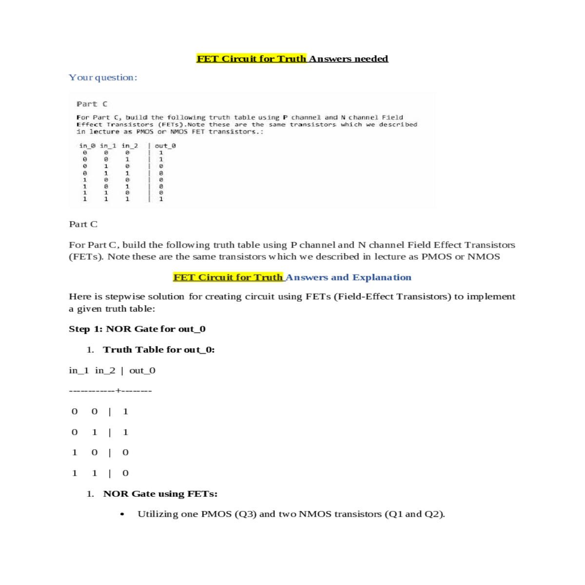 where positive voltage vdd needed turn the pmos tr