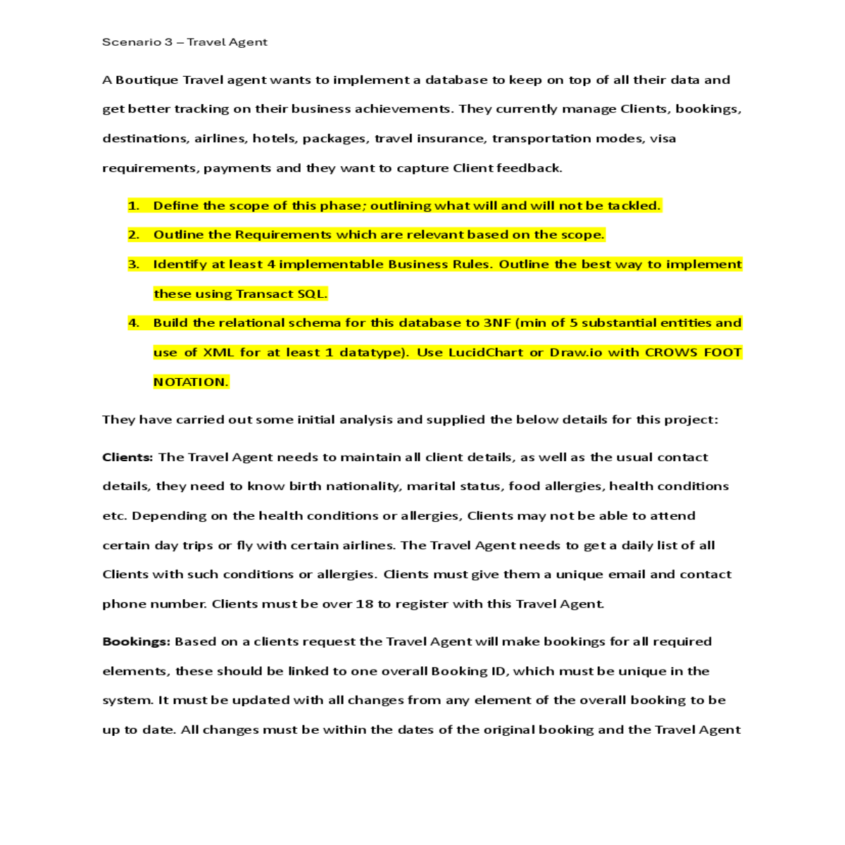 application process and processing time needs also