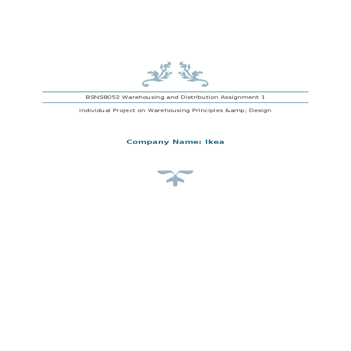 identified issues in warehousing and distribution 