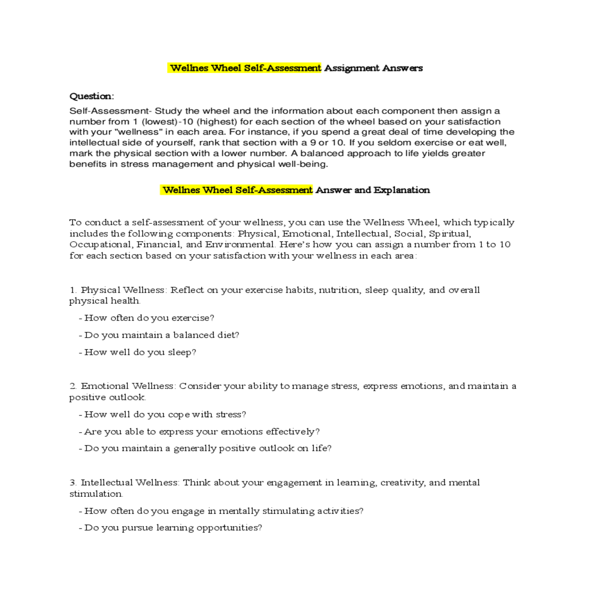 financial wellness assess your financial managemen