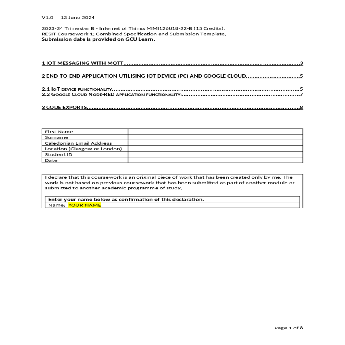 google cloud nodered application functionality