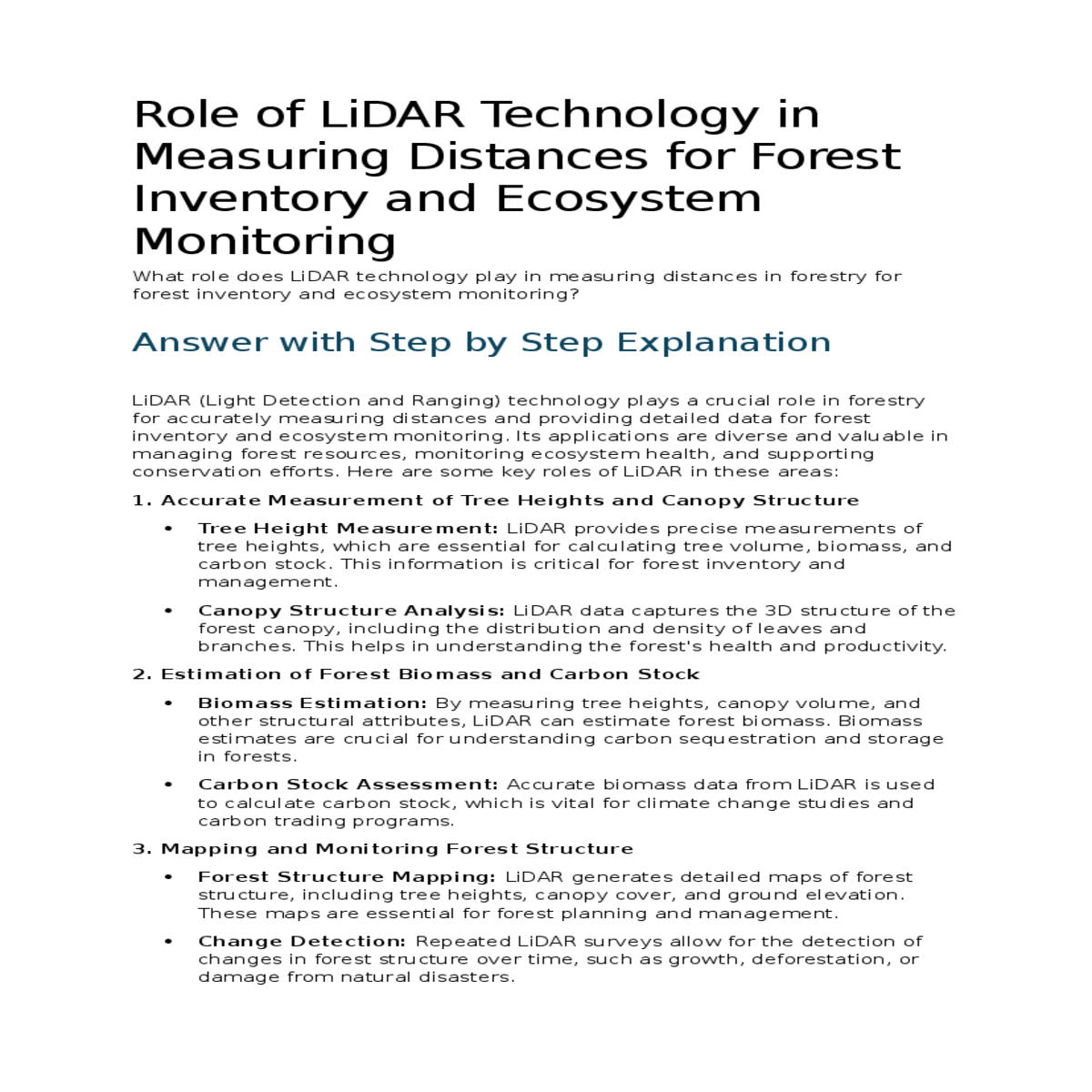 lidar accurately maps the ground surface
