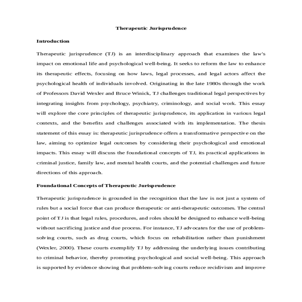 and legal actors affect the psychological health i