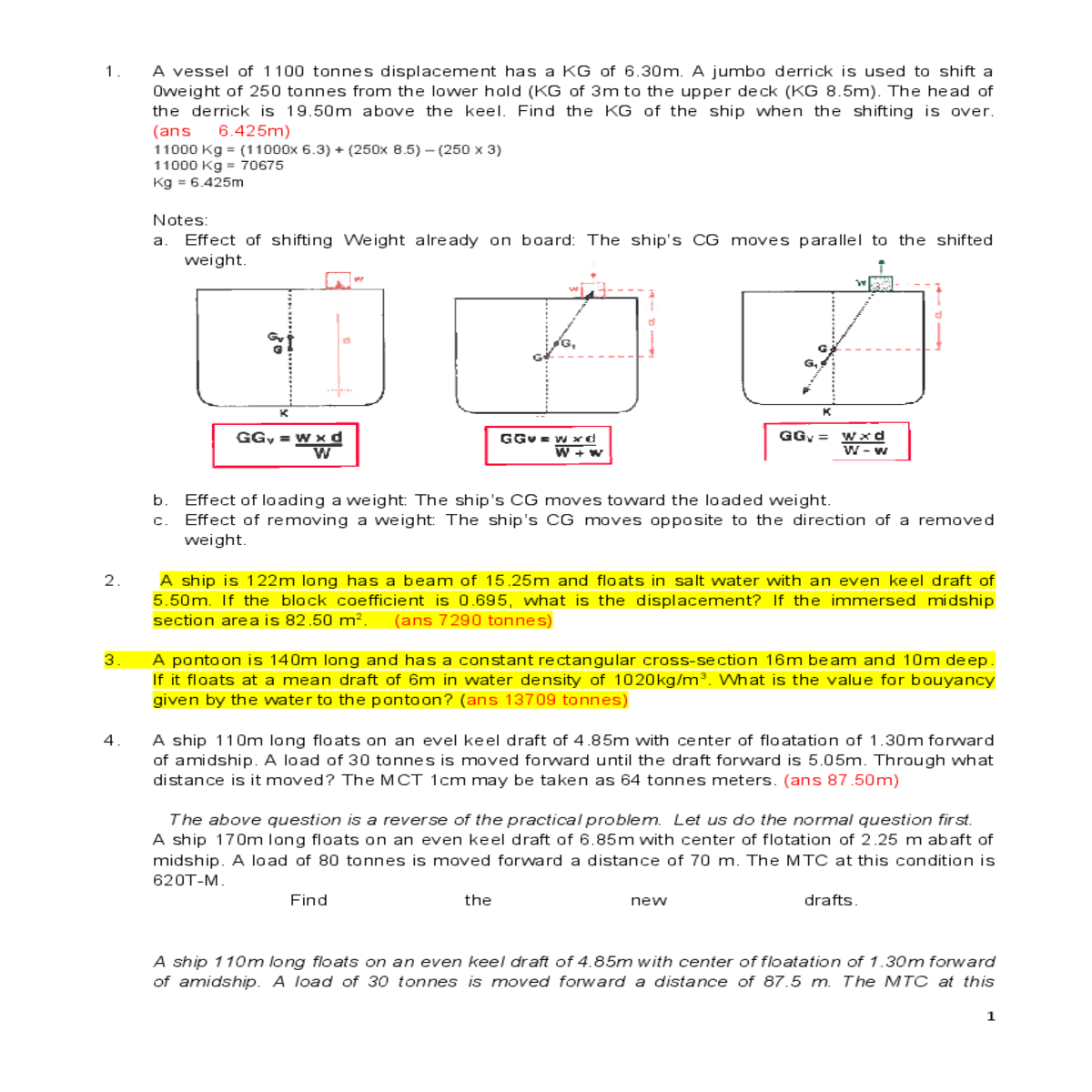 ans capstan note review ships nomencalature