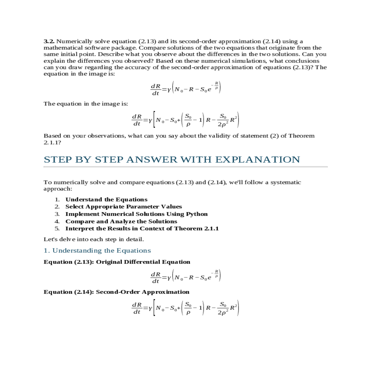 4 comparing and analyzing the solutions
