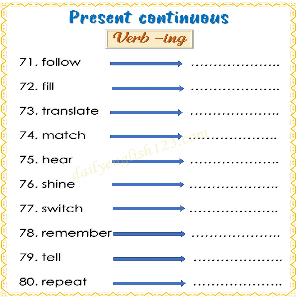 presentcontinuousving8pdf