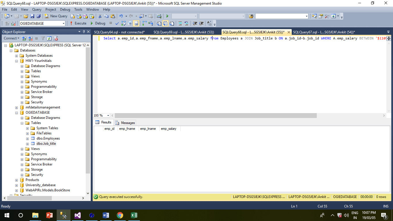 Database Course Help Database Course Help
