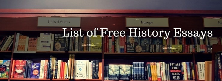 List of free history essays