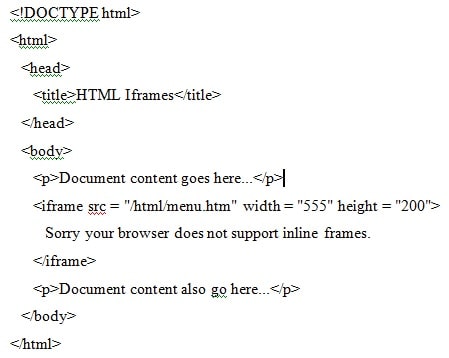 IFrames In HTML iframes in html img1
