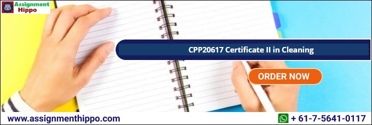 CPP20617 Certificate II in Cleaning CPP20617 Certificate II in Cleaning
