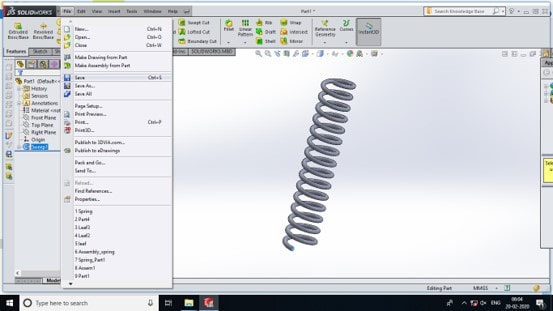 How to design a spring in SolidWorks Image 22 How to design a spring in SolidWorks Image 22