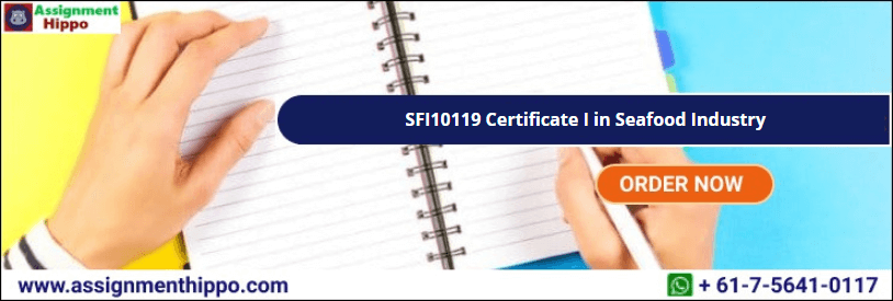 SFI10119 Certificate I in Seafood Industry