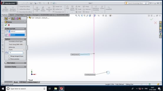 SolidWorks Spring Tutorial Image 11 SolidWorks Spring Tutorial Image 11