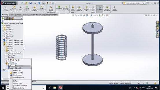SolidWorks Spring Tutorial Image 37 SolidWorks Spring Tutorial Image 37