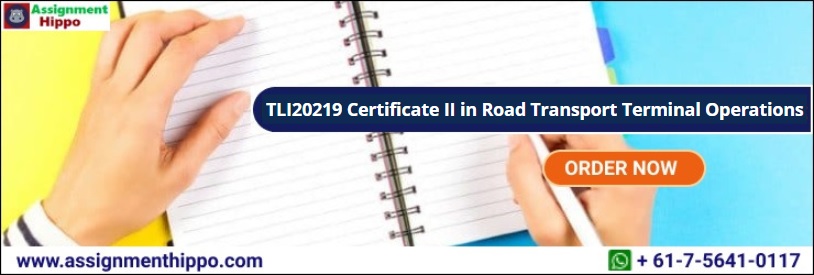 TLI20219 Certificate II in Road Transport Terminal Operations