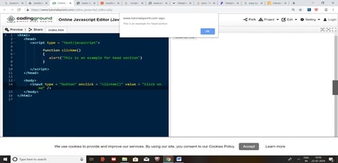 Javascript in html img2