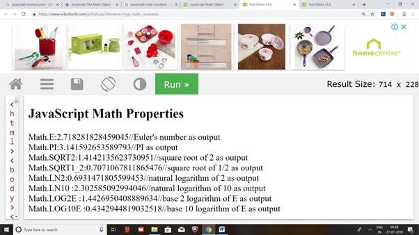 Javascript Math Object Javascript math object img2