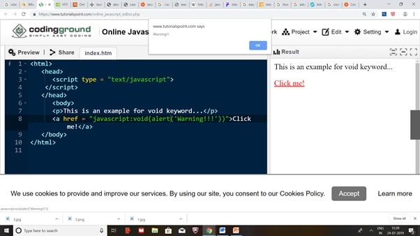 Java Script Void Keyword java script void keyword img1