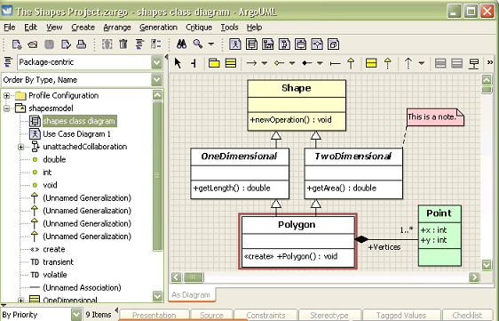Argo Software designing for Class Diagram Argo Software designing for Class Diagram