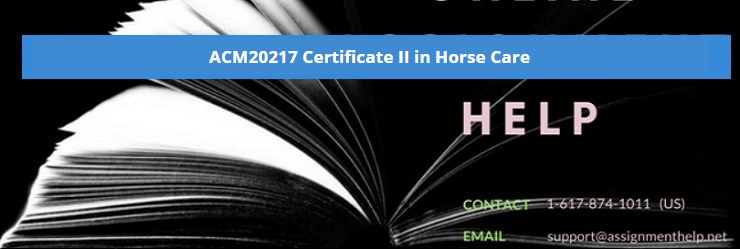 ACM20217 Certificate II in Horse Care