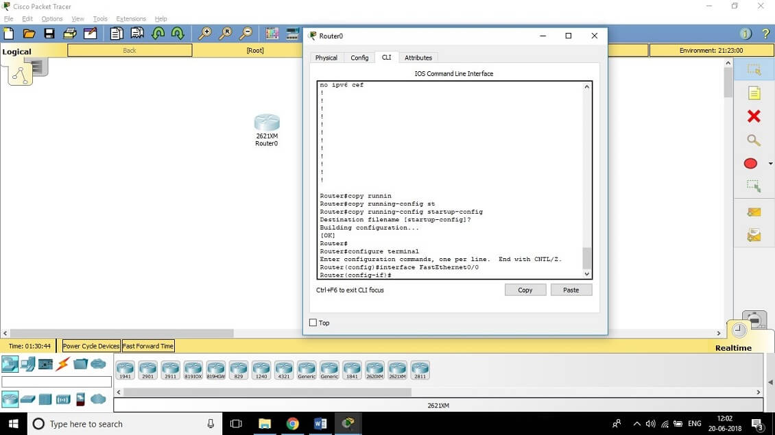 CCNA Exercise Lab 4 Image 1