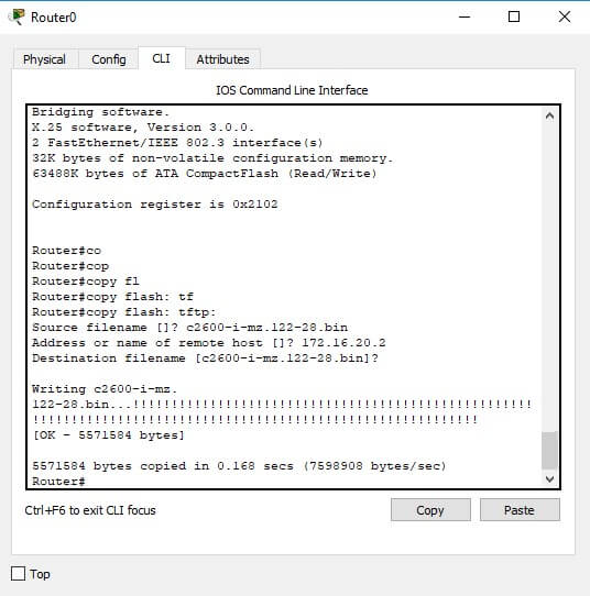 CCNA Exercise Lab 7 Image 1