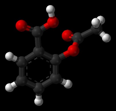 Chemical structure of Aspirin